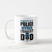 警察パパ |法執行 |父の日 コーヒーマグカップ (左)