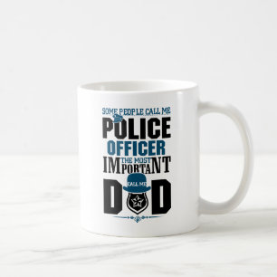警察パパ 法執行 父の日 コーヒーマグカップ