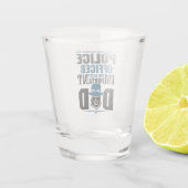 警察パパ |法執行 |父の日 ショットグラス (裏面)