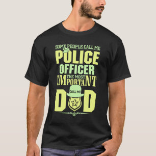 警察パパ  法執行  父の日 Tシャツ