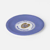 警察パーソナライズされたバッジ退職 ペーパープレート (アングル)