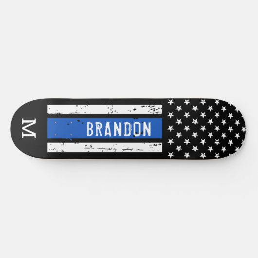 警察パーソナライズされた法執行優良線 スケートボード (横)