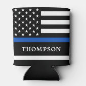 警察パーソナライズされた法執行優良線 缶クーラー (裏面)