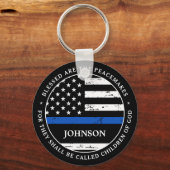 警察パーソナライズされた法執行 キーホルダー (正面)