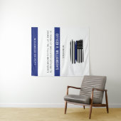 警察パーソナライズされた退職お祝い タペストリー (インサイチュ(横))