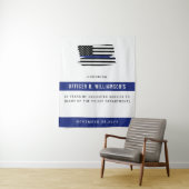 警察パーソナライズされた退職お祝い タペストリー (インサイチュ)