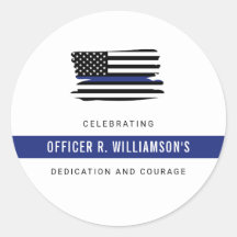 警察パーソナライズされた退職お祝い