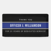 警察パーソナライズされた退職お祝い 横断幕 (横)