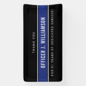 警察パーソナライズされた退職お祝い 横断幕 (縦)