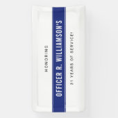 警察パーソナライズされた退職お祝い 横断幕 (縦)