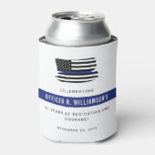 警察パーソナライズされた退職お祝い 缶クーラー (缶正面)