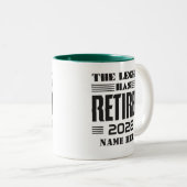 警察パーソナライズされた退職伝説あり退職した ツートーンマグカップ (正面右)