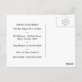 警察パーティーをテーマにした招待状 ポストカード (裏面)