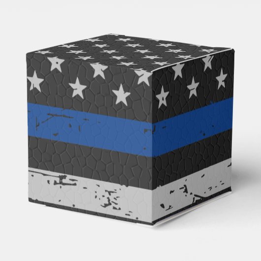 警察パーティーシンブルーラインヴィンテージ国旗 フェイバーボックス (裏面サイド)