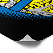 警察ヒーロー永遠に生きるメモリアルバッジ ポスター (角)