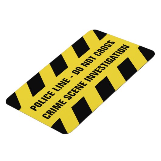 警察フェイク線カスタム文字磁石 マグネット (左側)