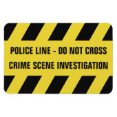 警察フェイク線カスタム文字磁石 マグネット (横)