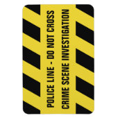 警察フェイク線カスタム文字磁石 マグネット (縦)