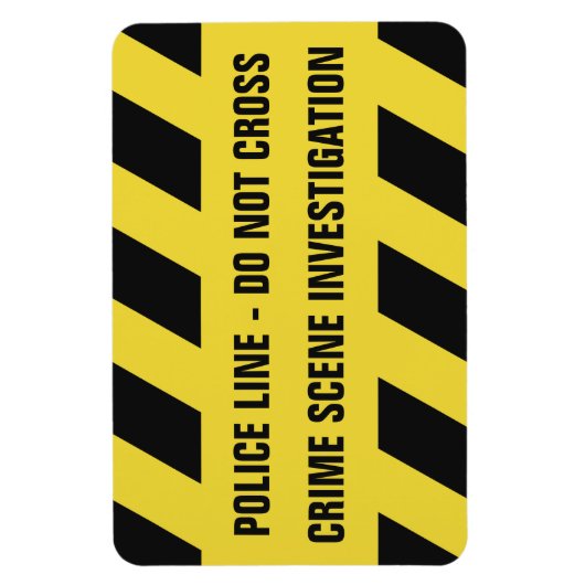 警察フェイク線カスタム文字磁石 マグネット (縦)