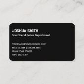 警察ブラック 名刺 (裏面)