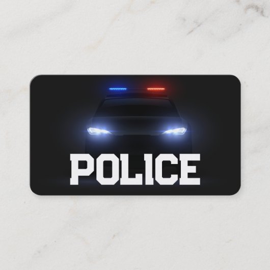 警察ブラック 名刺 (正面)