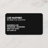 警察ブラック 名刺 (裏面)