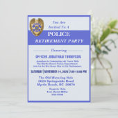 警察ブルーラインとバッジの引退 招待状 (スタンド正面)