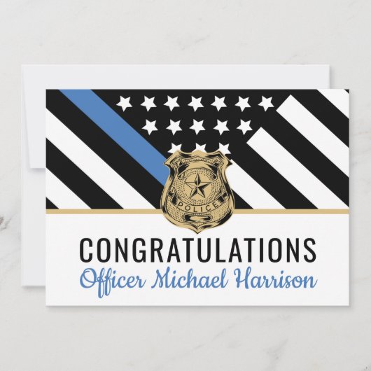 警察ブルーライン国旗の引退おめでとう (正面)