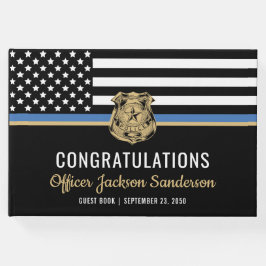 警察ブルーライン国旗の引退おめでとう ゲストブック