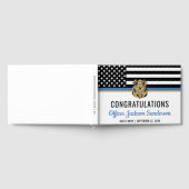 警察ブルーライン国旗の引退おめでとう ゲストブック (全面)