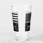 警察ブルーライン国旗の引退おめでとう タンブラーグラス (右)