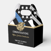 警察ブルーライン国旗の引退おめでとう フェイバーボックス (裏面サイド)