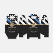 警察ブルーライン国旗の引退おめでとう フェイバーボックス (折り畳みなし)