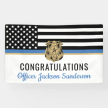 警察ブルーライン国旗の引退おめでとう