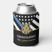 警察ブルーライン国旗の引退おめでとう 缶クーラー (缶裏面)