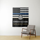 警察ブルーライン退職祝いパーティー タペストリー (インサイチュ)