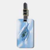 警察ヘリコプター ラゲッジタグ (正面縦)