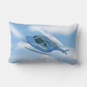 警察ヘリコプター ランバークッション (裏面)