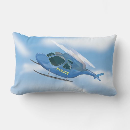 警察ヘリコプター ランバークッション (正面)