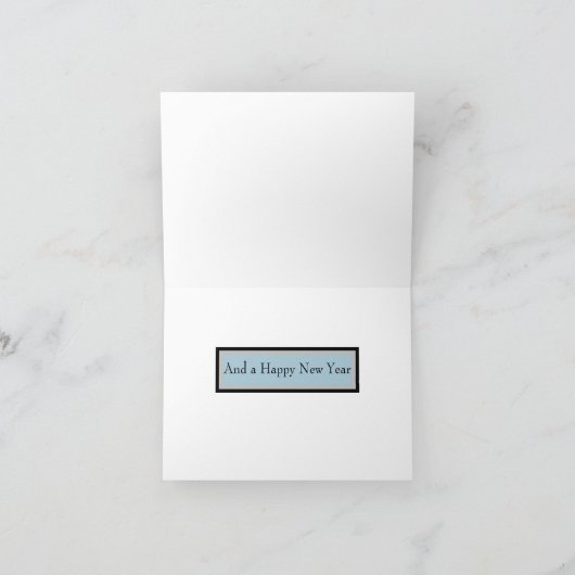 警察ホリデーカード カード (内部)