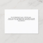警察メリークリスマス法執行ありがとう 名刺 (裏面)