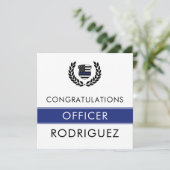 警察モダン学院卒業祝い カード (スタンド正面)