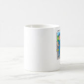 警察ユーモア暴行及び暴行おかしいコーヒーマグ コーヒーマグカップ (中央)