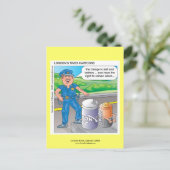 警察ユーモア Assault & Battery 面白いポストカード ポストカード (スタンド正面)