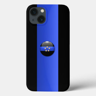 警察ランクの選択 – 薄いブルーラインケースメイト iPhone 13ケース