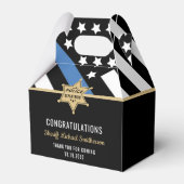 警察保安官の退職金の細い青い線のフラグ フェイバーボックス (裏面サイド)