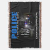 警察保護とサーブスロー スローブランケット (正面縦)