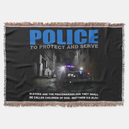 警察保護とサーブスロー スローブランケット (正面)