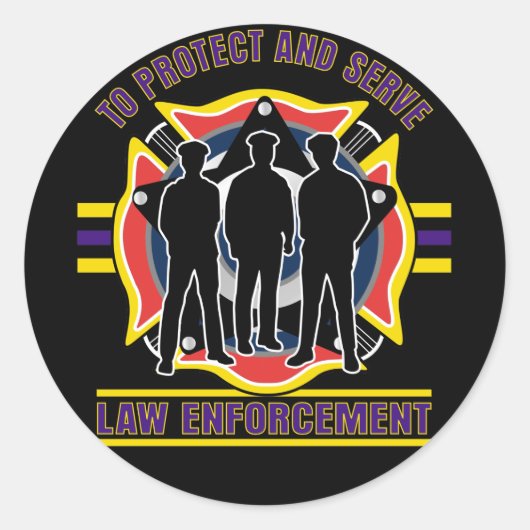 警察保護に仕える ラウンドシール (正面)