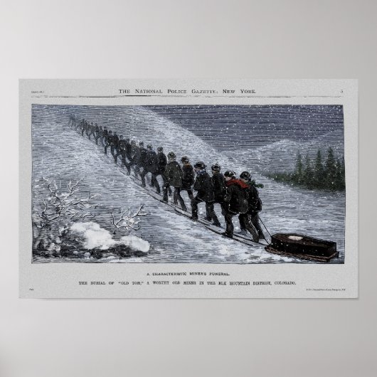 警察公報プリント鉱夫 ポスター (正面)